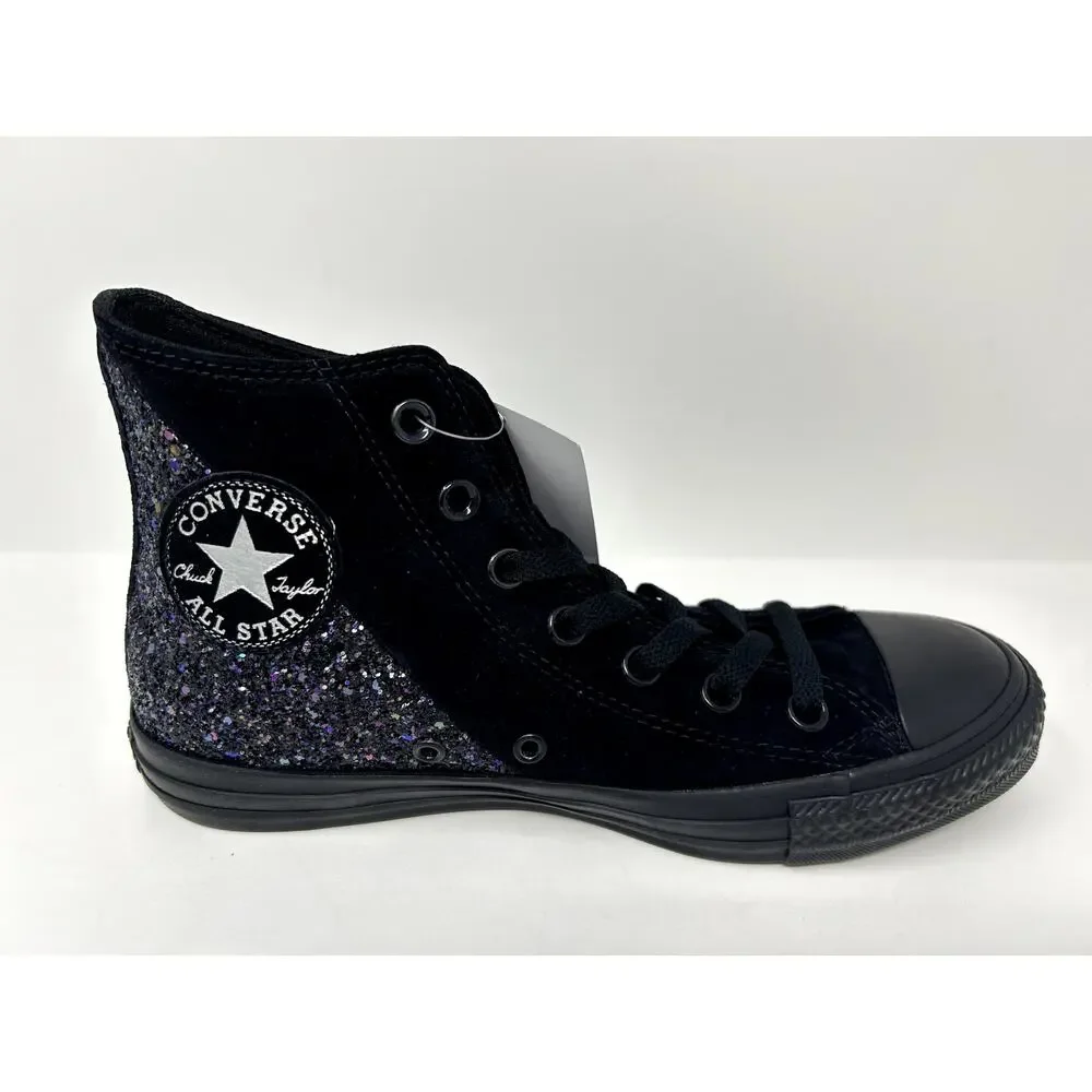Converse Womens CTAS Chuck Taylor Quarter Split Panel HI Black/Multi Size 8